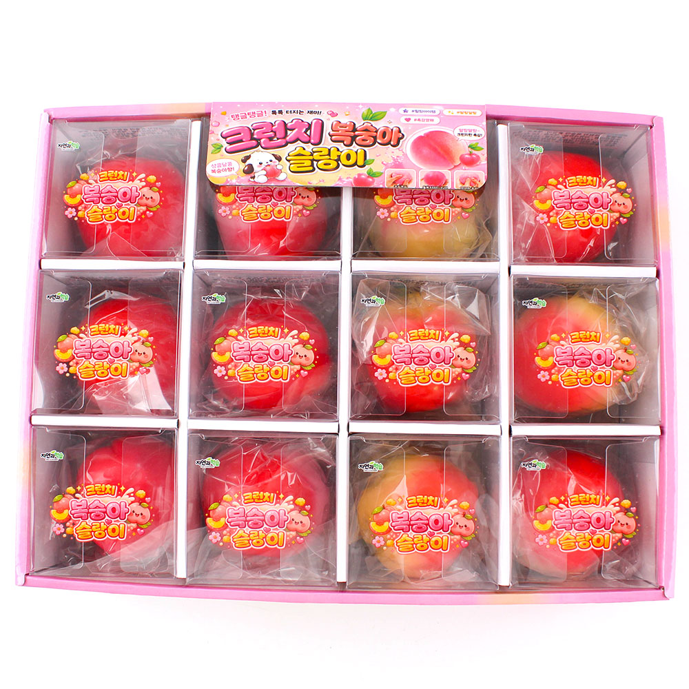 280B] 7000 크런치 복숭아 슬랑이7000크런치복숭아슬랑이,8809971827706,자*습,크런치복숭아슬랑이,슬랑이,복숭아슬랑이,복숭아말랑이,크런치슬랑이,말랑이,촉감놀이,피젯토이,스트레스해소,구디백팬시피아